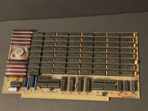 M32Kss Microbyte Static Memory Board S-100 (72) Socketed Mm5257N-3L Sram Vintage