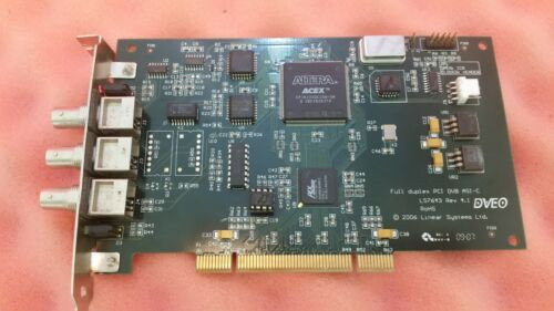 Dvb Master Fd101 Ls7643 Asi-C Full Duplex Dveo Pci Harmonic Card Firmware 14.7