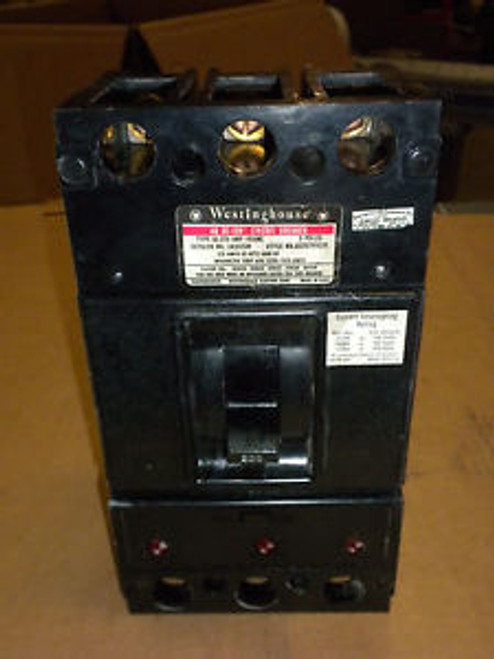 Westinghouse JA3225W Circuit Breaker 225 Amp 3 Pole 600 VAC