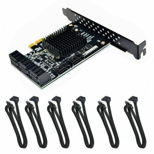 Xt-Xinte Pci-E 2X 4X 8X 16X Pci-E To Sata 3.0 8-Port Expansion Adapter+6 Cables