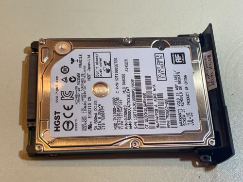 Dell Latitude E6540 Oem 7200Rpm 1Tb Sata Hdd W/ Caddy Cover, 7K1000-1000, 73Yh2