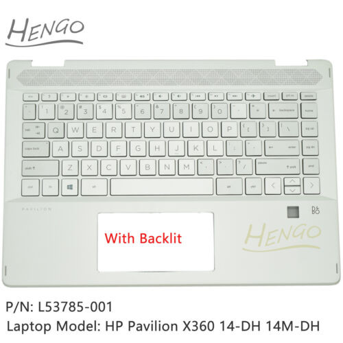 New For Hp Pavilion X360 14-Dh 14M-Dh Palmrest Keyboard With Backlit L53785-001