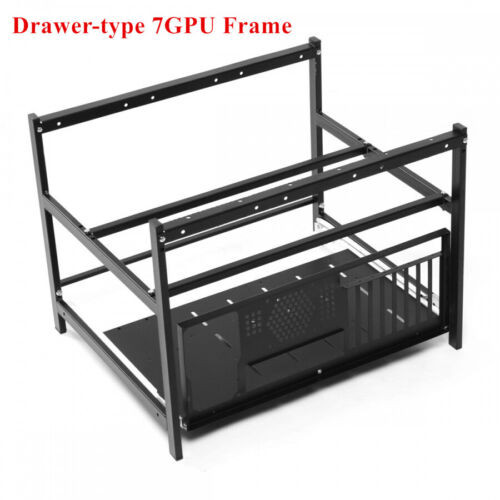 For 6/7 Gpu Open Air Mining Rig Pull-Out Design Computer Case Miner Frame Rack