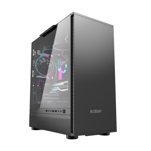 Pccooler Master Ie200 Extended Atx Windowed Side Panel Tg Gaming Full Tower Case