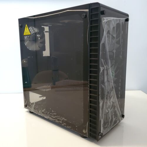 New Musetex Atx Pc Case Pre-Installed 6Pcs 120Mm Argb Fans Mid Tower Computer