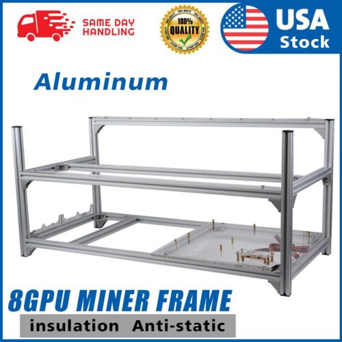 Usa Aluminum Open Air Mining Rig Stackable Frame Holder For Mining