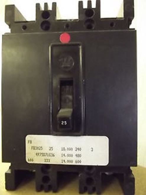 FB3025 25A 600V Westinghouse Circuit Breaker - Type 4975D71G36