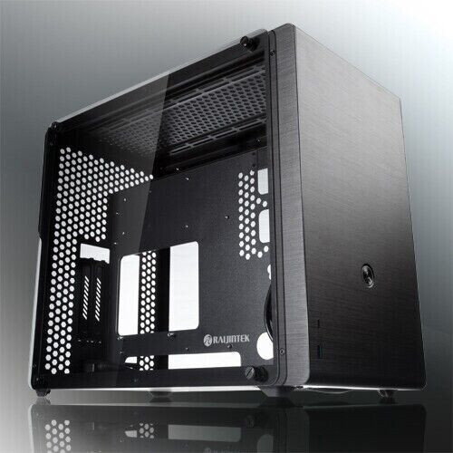 Raijintek Ophion Mini Tower Pc Aluminum, Tempered Glass Black 0R20B00097