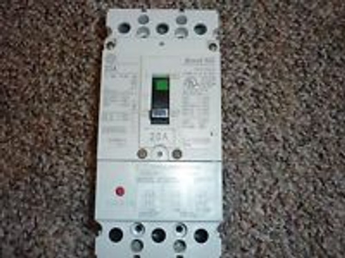 GE FCV36TE020R2 Record Plus Circuit Breaker 600V 20A 3P