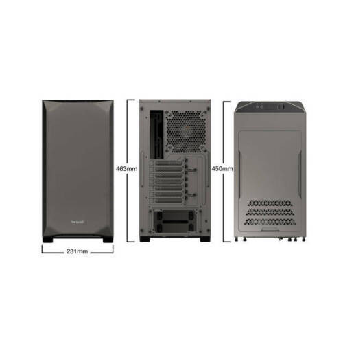 Be Quiet Bg036 Pure Base 500 Gray, Atx, Midi Tower Computer Case, Two Fans