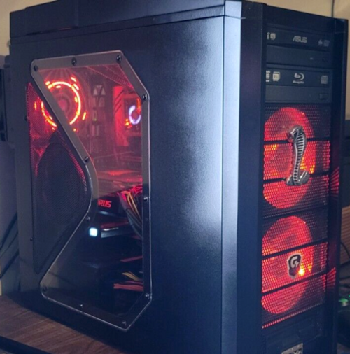 Custom Painted Antec Computer Case Full Tower &Water Cooling