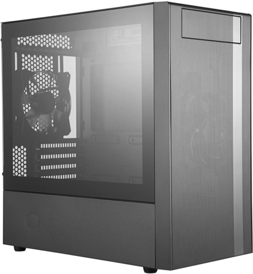 Masterbox Nr400 Micro-Atx Tower With Front Mesh Ventilation, Minimal Design, Tem