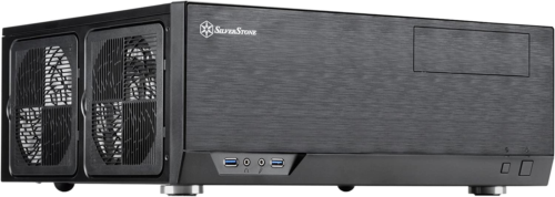 Silverstone Technology Gd09B Home Theater Computer Case (Htpc) With Faux Aluminu
