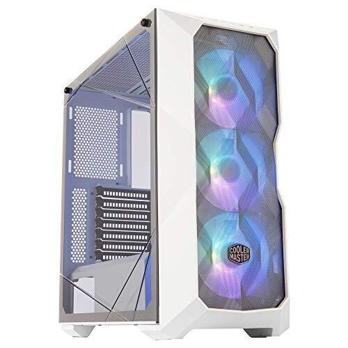 Masterbox Td500 Mesh White Airflow Atx Mid-Tower With Polygonal Mesh Front
