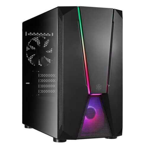 Silverstone Technology Stylish And Distinct Tempered Glass Micro-Atx Gaming Ch