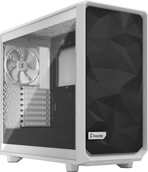 Meshify 2 Lite White Atx Flexible Tempered Glass Window Mid Tower Computer Case