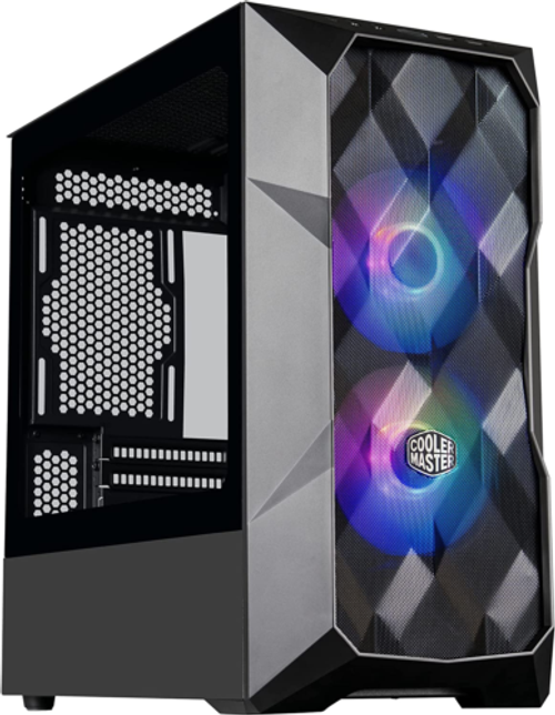 Td300 Mesh Micro-Atx Tower With Polygonal Mesh Front Ana Removable Top Panel, Ar