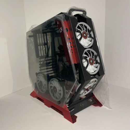 Kediers 7 Pcs Rgb Fans Atx Mid-Tower Pc Gaming Case Open Computer Tower Case