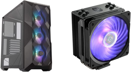 Cooler Master Masterbox Td500 Mesh Airflow Atx Mid-Tower & Hyper 212 Air Cooler