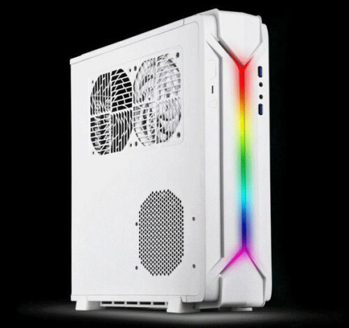 Silverstone Sst-Rvz03W-Argb Mini-Itx/Mini-Dtx Slim Desktop/Htpc Case