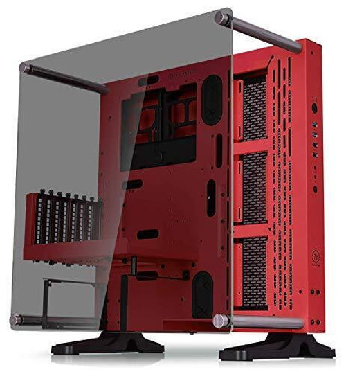 Core Tempered Glass Gaming Computer Chassis, Open Frame Atx Case Red P3