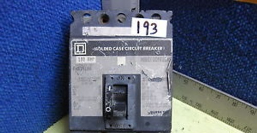 Square D Circuit Breaker Mod. FAB36100    100 Amp