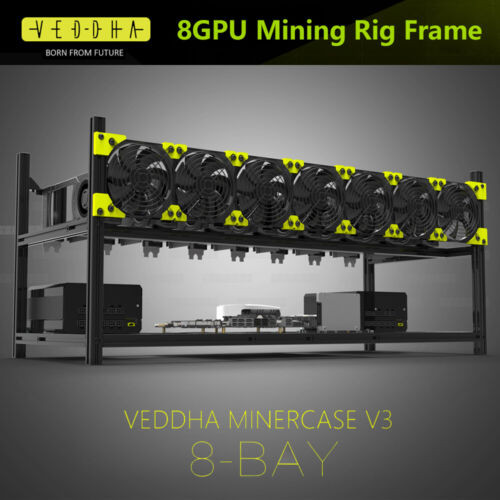 8 Gpu Stackable Open Air Mining Case Computer Frame Rig Bracket