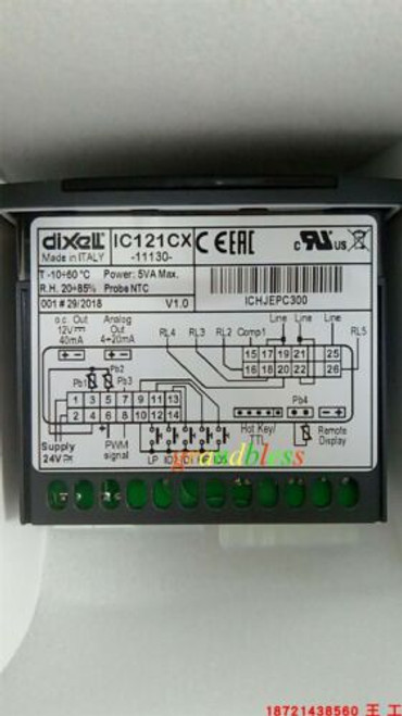 1Pcs New Dixell Temperature Controller Ic121Cx-11130