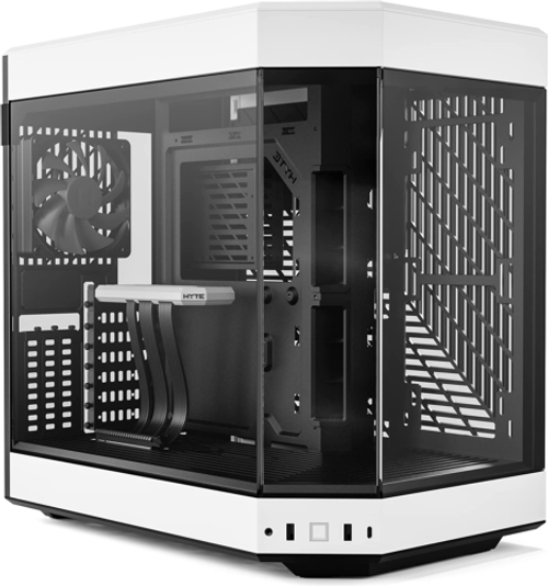 Y60 Modern Aesthetic Dual Chamber Mid-Tower Atx Computer Gaming Case Onl...