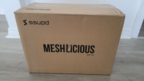 Ssupd Meshlicious Mini-Itx Sff White Case Full Mesh Side Panel Pcie 3.0 Riser