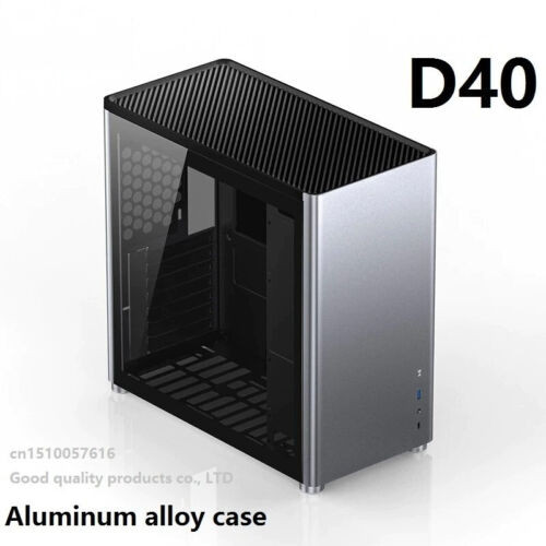 D40 Chassis Computer Case Desktop All-Aluminum Alloy Atx Glass Side Penetration