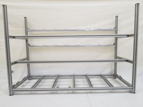 Aluminum Open Air Mining Rig Case For Up To 18 Gpu