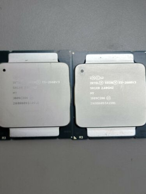 Matching Pair Intel Xeon E5-2660 V3 2.6 Ghz 10-Core (Bx80644E52660V3) Processor