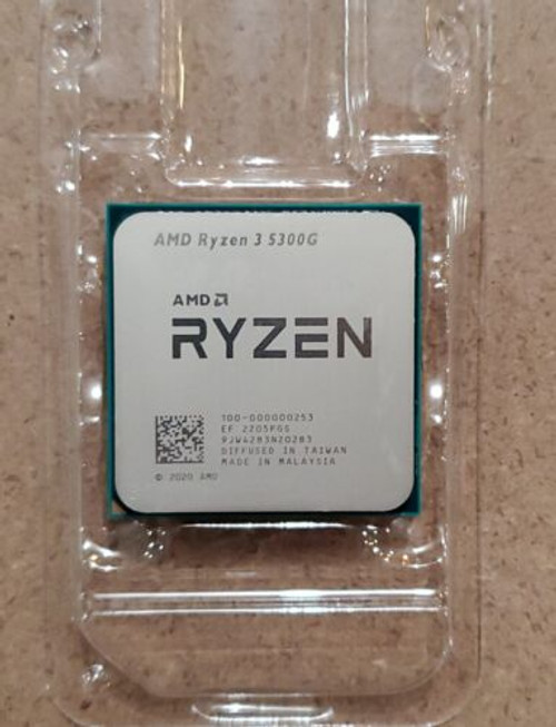 Amd Ryzen 3 5300G Am4 Cpu Processor 4.0-4.2Ghz Quad Core 8 Thread 65W R3-5300G