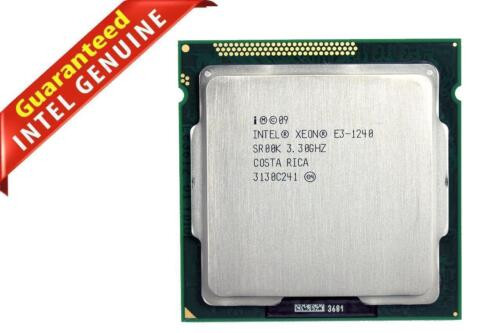 New Intel Xeon E3-1240 Sr00K W47P7 3.30Ghz 8Mb Lga1155 Socket H2 Cpu Processor