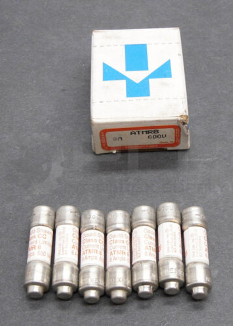 New Box Of 7 Gould Shawmut Atmr8 Current Limiting Fuse Class Cc 600Vac 8A