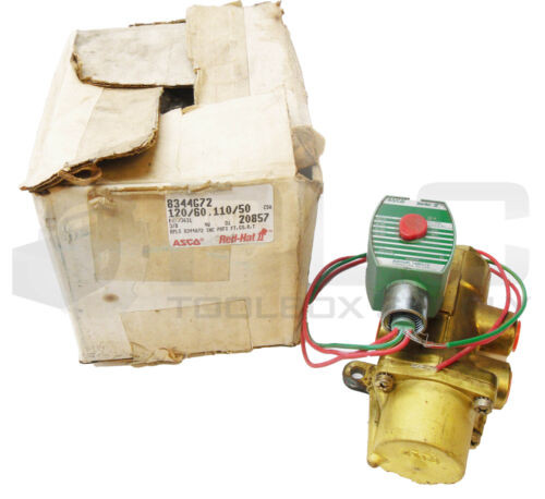 New Asco Red Hat Ii 8344G72 Solenoid Valve 120/60 11/50 20857 Read