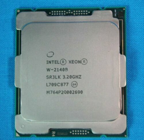 Intel Xeon W-2140B Cpu 8-Core 16-Threads 3.2Ghz Sr3Lk Lga 2066 Cpu Processor