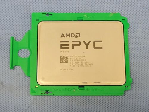 Dell Amd 100-000000141 Epyc 7F72 24 Core @ 3.2Ghz Processor Cpu