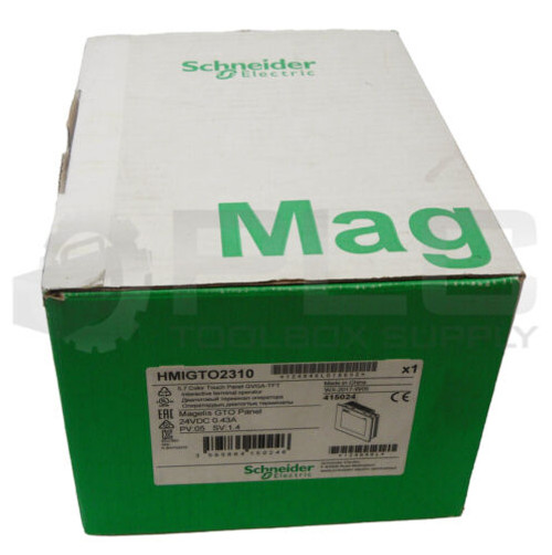 Sealed New Schneider Electric Hmigto2310 5.7 Color Touch Panel Ups Red Avail