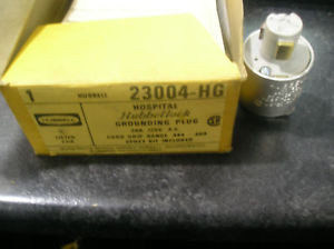 New Hubbell Hbl23004-Hg Grounding Plug