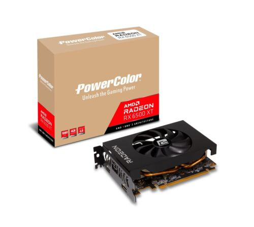 Powercolor Amd Radeon Rx 6500 Xt Itx Gaming Graphics Card With 4Gb Gddr6 Memory