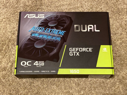 Asus Geforce Gtx 1650 Overclocked 4Gb Dual-Fan Edition Hdmi Dp 1.4 Dvi Graphics