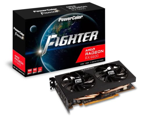 Powercolor Fighter Amd Radeon Rx 6600 Graphics Card With 8Gb Gddr6 Memory New