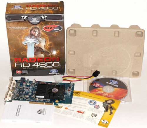 Radeon Hd 4650 Agp Box By Sapphire  Ati 512Mb Ddr2 Dvi