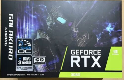 Galakuro Gaming Gg-Rtx3060-E12Gb/Oc/Df Gddr6 Pci-Express4.0 X16 New F/S