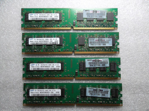 Hp Samsung Desktop Memory 4Gb (4X 1Gb) Pc2-5300U Ddr2 667Mhz Dimm M378T2953Ez3