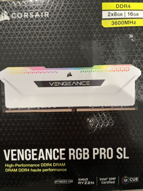 Corsair Vengeance Rgb 16Gb 2X8Gb Ddr4 3600 Pc4-28800 C18 1.35V Desktop Memory...