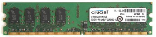 Memory 2Gb 240-Pin Unbuff Ddr2 Pc2-5300 Ct25664Aa667.M16Fj3