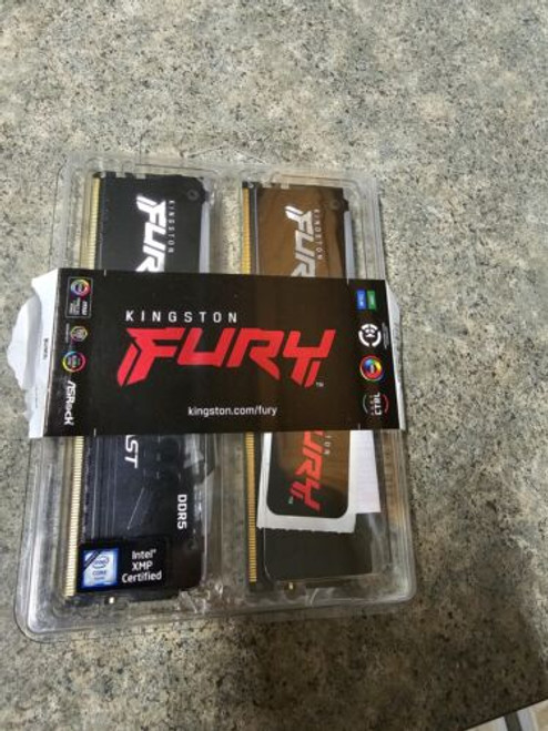 Kingston Fury Beast Rgb 16Gb (2 X 8Gb) Pc5-41600 (Ddr5-5200) Dimm Memory...